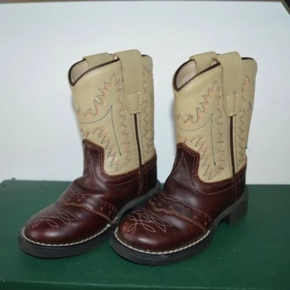Cody James Toddler Boys' Roper Western Boots - Round Square Toe Size 4 New